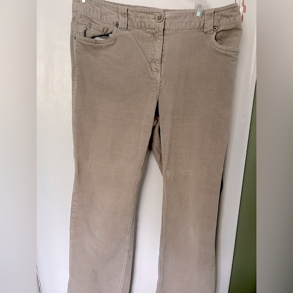 Reitmans petite corduroy straight leg beige pants - Picture 1 of 3